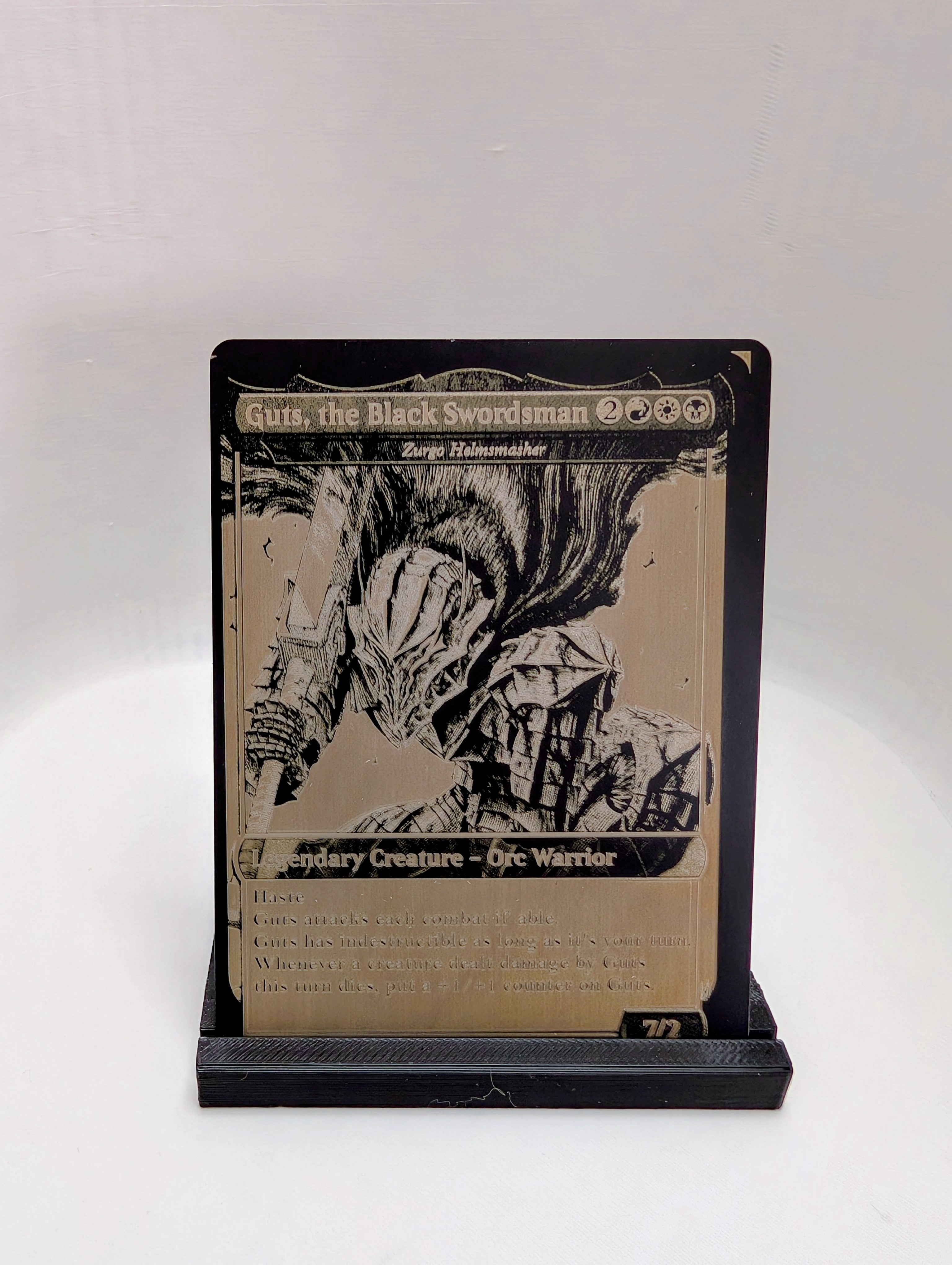 Custom Metal MTG Card | Laser Engraved Stainless Steel Magic Card | Commander Alter | Personalized MTG Gift | Custom Trading Card