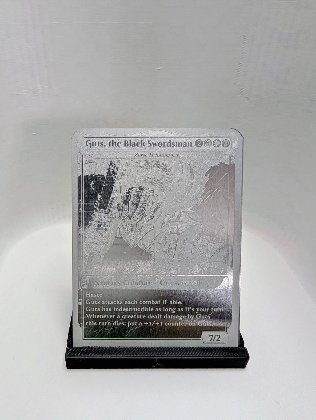 Custom Metal MTG Card | Laser Engraved Stainless Steel Magic Card | Commander Alter | Personalized MTG Gift | Custom Trading Card