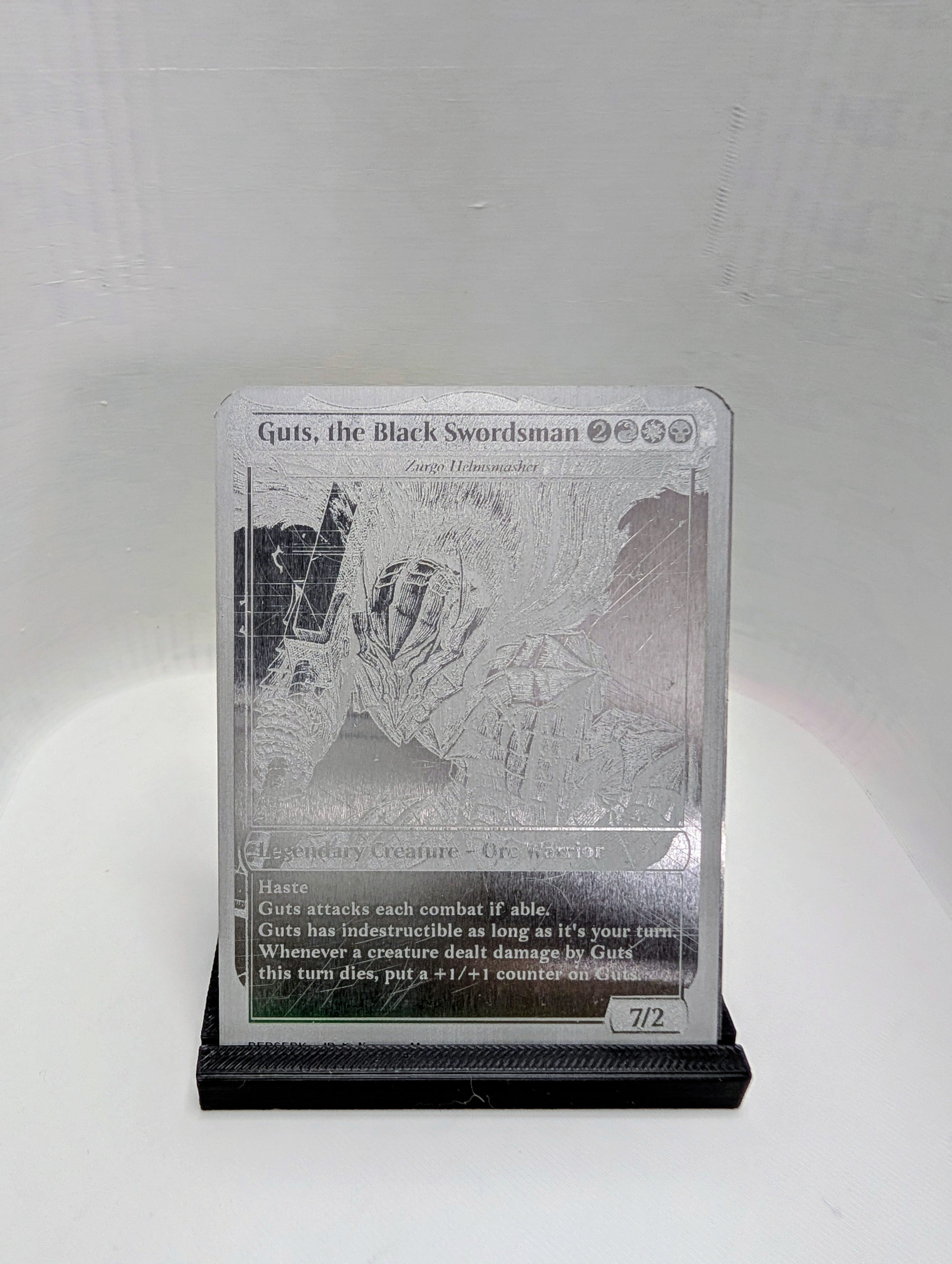 Custom Metal MTG Card | Laser Engraved Stainless Steel Magic Card | Commander Alter | Personalized MTG Gift | Custom Trading Card