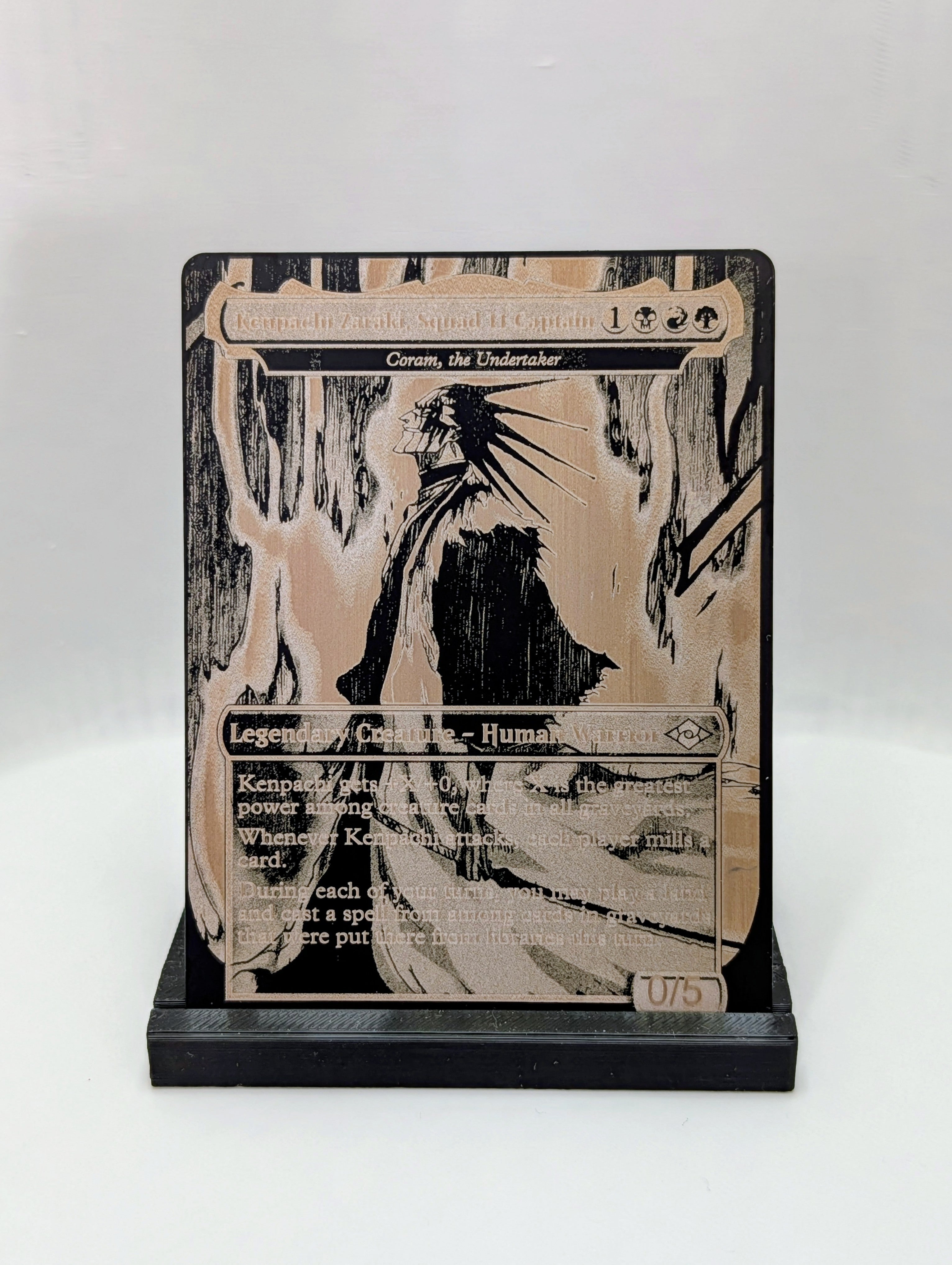 Custom Metal MTG Card | Laser Engraved Stainless Steel Magic Card | Commander Alter | Personalized MTG Gift | Custom Trading Card
