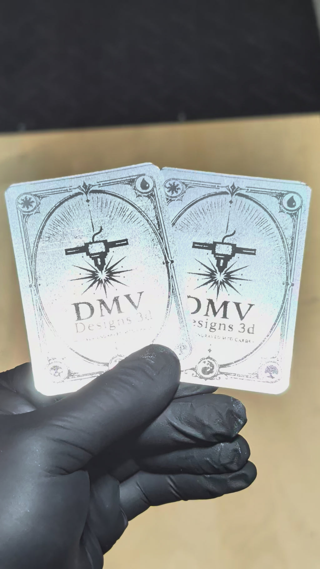 Custom Metal MTG Token Cards | Laser Engraved Stainless Steel Magic Tokens